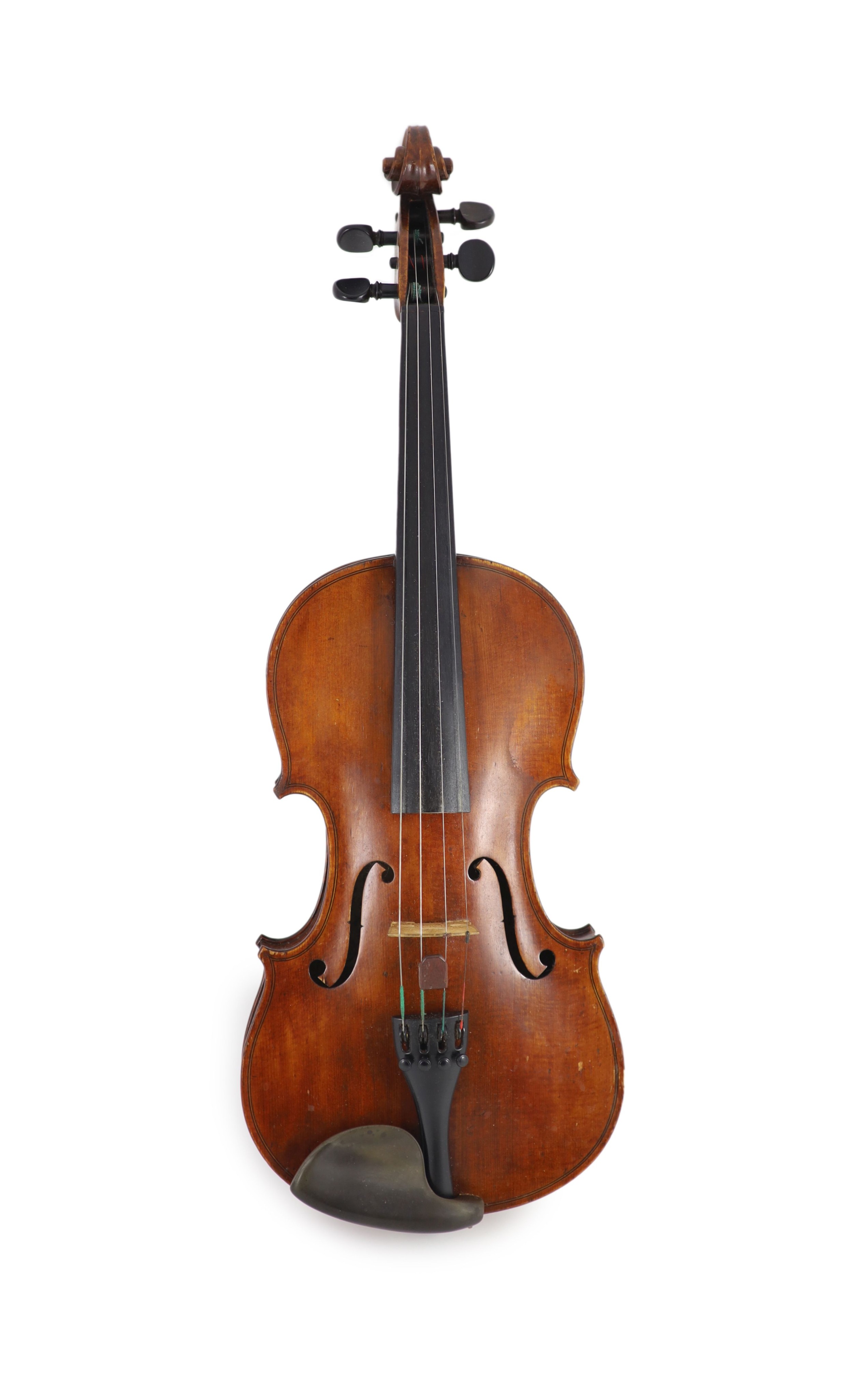 A violin, labelled Georges Cunault / luthier/ 21, Rue de Navarin, Paris An 1900, Length of back 36 cm